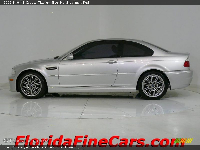 Titanium Silver Metallic / Imola Red 2002 BMW M3 Coupe
