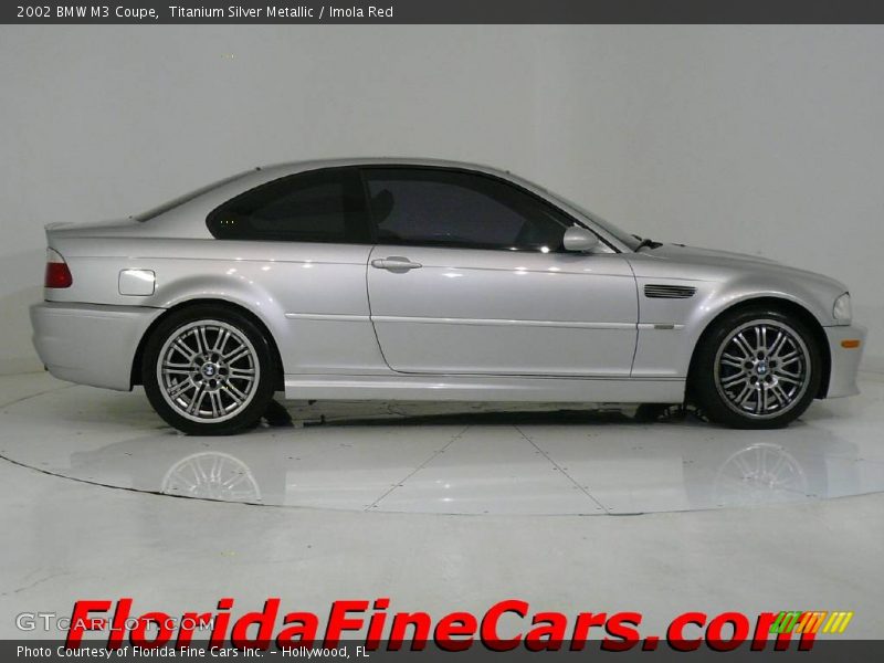 Titanium Silver Metallic / Imola Red 2002 BMW M3 Coupe