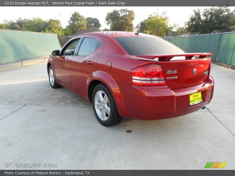 Inferno Red Crystal Pearl / Dark Slate Gray 2010 Dodge Avenger R/T