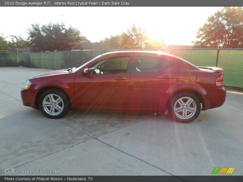 Inferno Red Crystal Pearl / Dark Slate Gray 2010 Dodge Avenger R/T