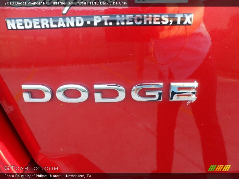 Inferno Red Crystal Pearl / Dark Slate Gray 2010 Dodge Avenger R/T