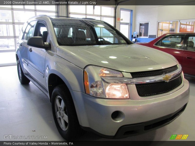 Silverstone Metallic / Light Gray 2008 Chevrolet Equinox LS AWD