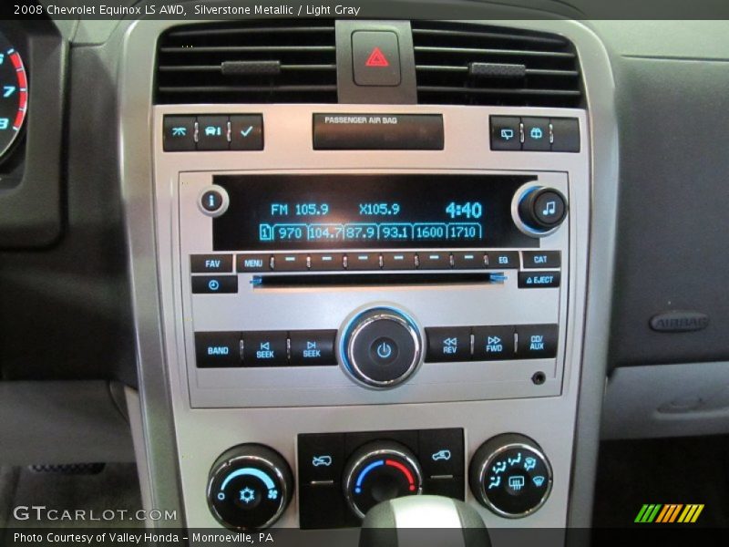 Silverstone Metallic / Light Gray 2008 Chevrolet Equinox LS AWD