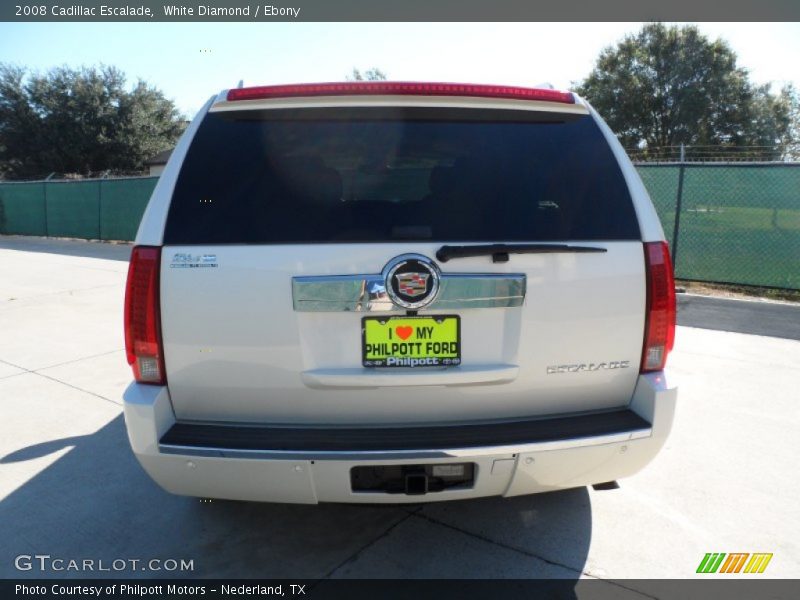 White Diamond / Ebony 2008 Cadillac Escalade