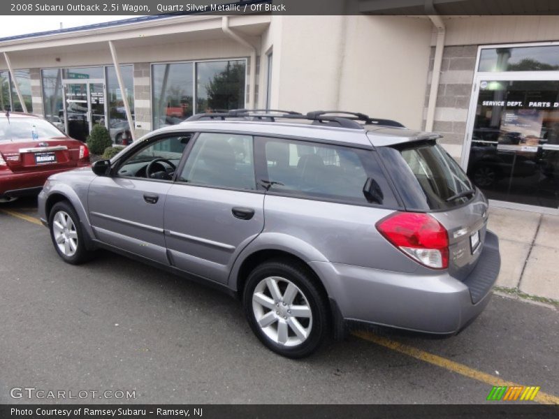 Quartz Silver Metallic / Off Black 2008 Subaru Outback 2.5i Wagon