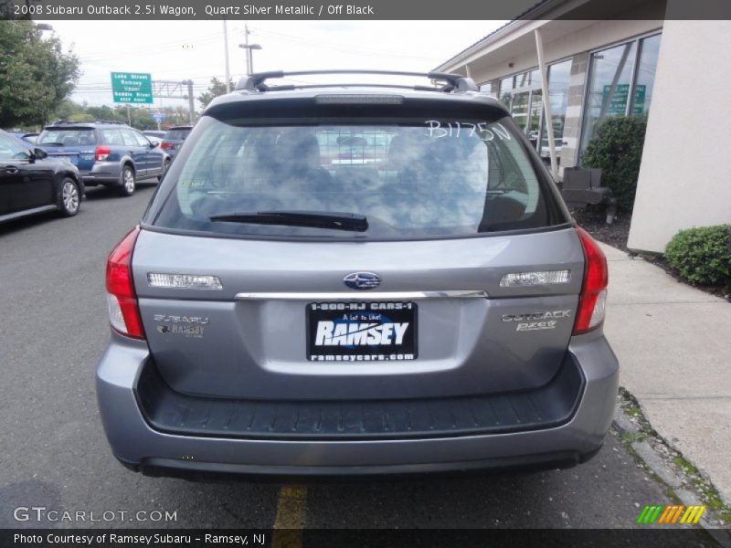 Quartz Silver Metallic / Off Black 2008 Subaru Outback 2.5i Wagon