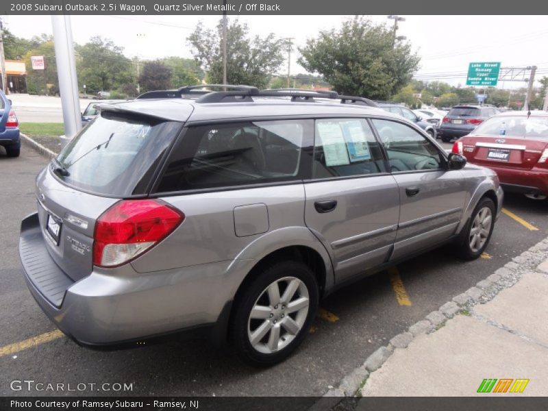 Quartz Silver Metallic / Off Black 2008 Subaru Outback 2.5i Wagon