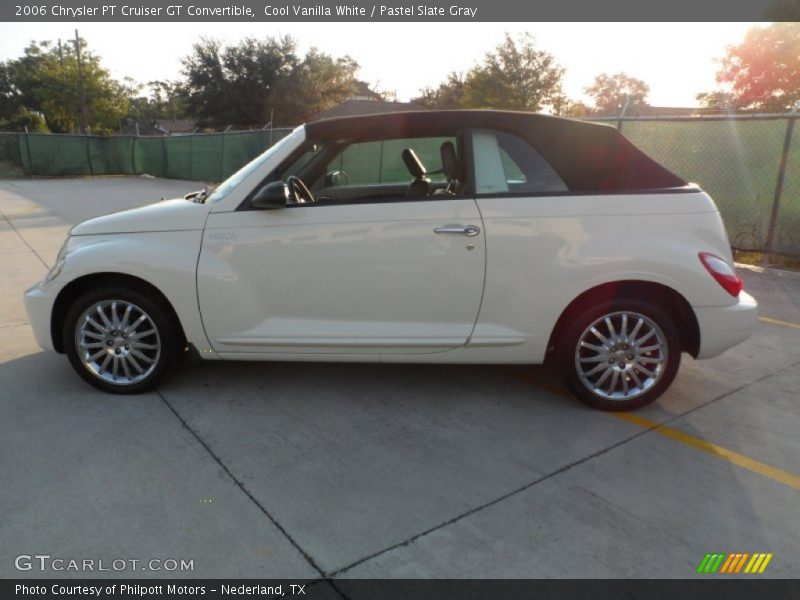 Cool Vanilla White / Pastel Slate Gray 2006 Chrysler PT Cruiser GT Convertible