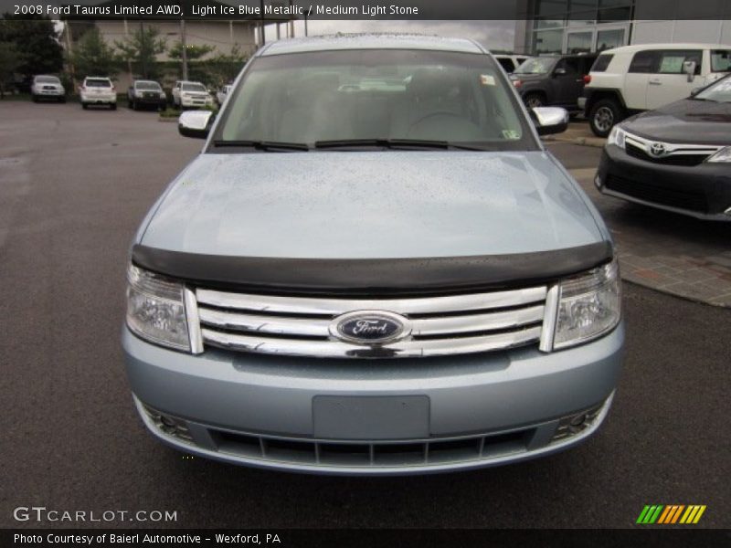 Light Ice Blue Metallic / Medium Light Stone 2008 Ford Taurus Limited AWD