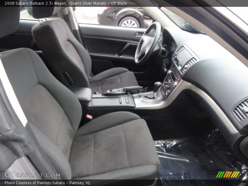 Quartz Silver Metallic / Off Black 2008 Subaru Outback 2.5i Wagon