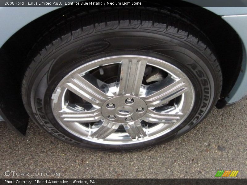 Light Ice Blue Metallic / Medium Light Stone 2008 Ford Taurus Limited AWD