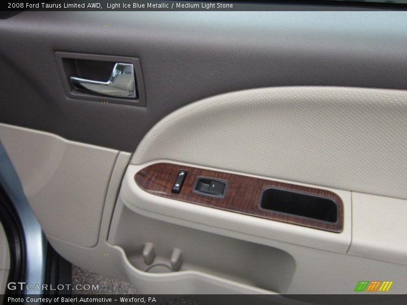 Light Ice Blue Metallic / Medium Light Stone 2008 Ford Taurus Limited AWD