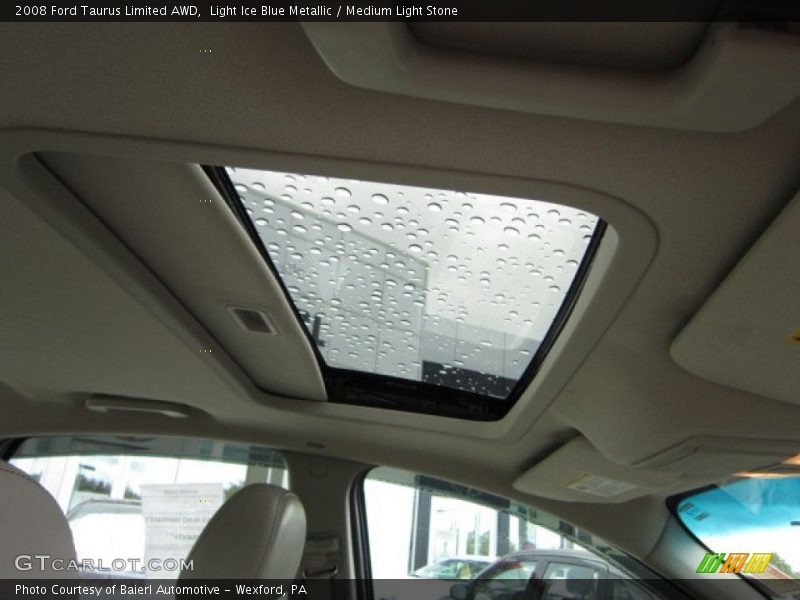 Light Ice Blue Metallic / Medium Light Stone 2008 Ford Taurus Limited AWD