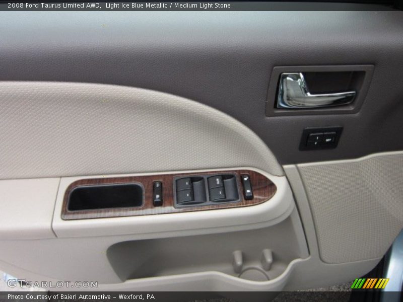 Light Ice Blue Metallic / Medium Light Stone 2008 Ford Taurus Limited AWD