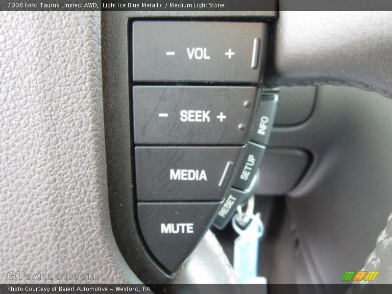 Light Ice Blue Metallic / Medium Light Stone 2008 Ford Taurus Limited AWD