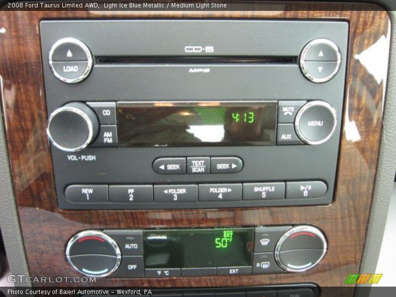 Light Ice Blue Metallic / Medium Light Stone 2008 Ford Taurus Limited AWD