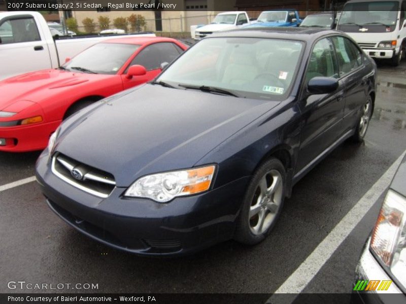 Regal Blue Pearl / Ivory 2007 Subaru Legacy 2.5i Sedan