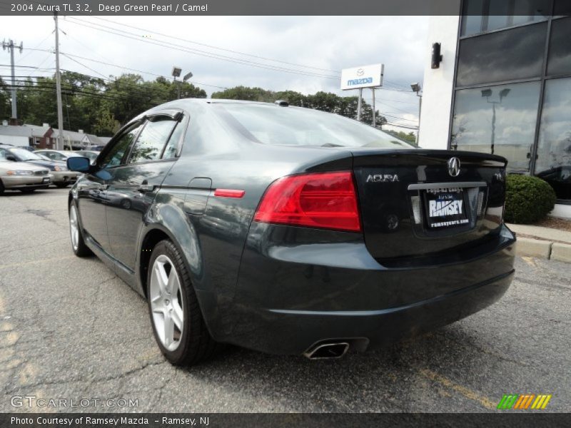 Deep Green Pearl / Camel 2004 Acura TL 3.2