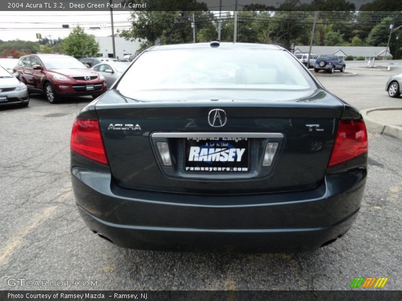 Deep Green Pearl / Camel 2004 Acura TL 3.2