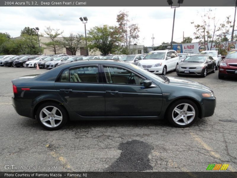 Deep Green Pearl / Camel 2004 Acura TL 3.2