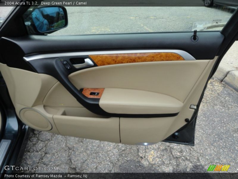 Deep Green Pearl / Camel 2004 Acura TL 3.2