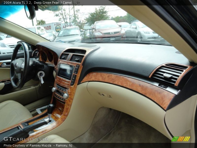 Deep Green Pearl / Camel 2004 Acura TL 3.2