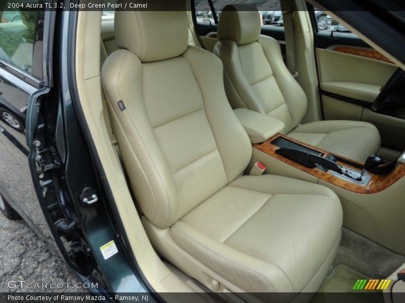 Deep Green Pearl / Camel 2004 Acura TL 3.2