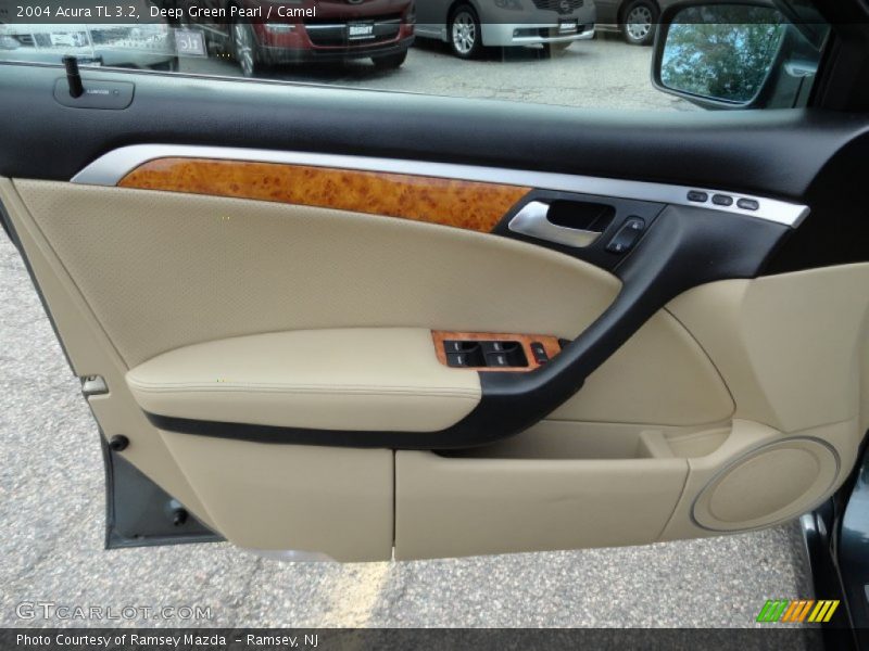 Deep Green Pearl / Camel 2004 Acura TL 3.2