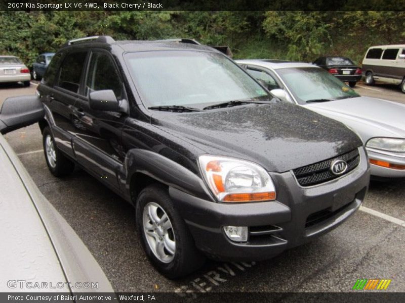 Black Cherry / Black 2007 Kia Sportage LX V6 4WD
