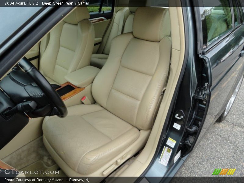 Deep Green Pearl / Camel 2004 Acura TL 3.2