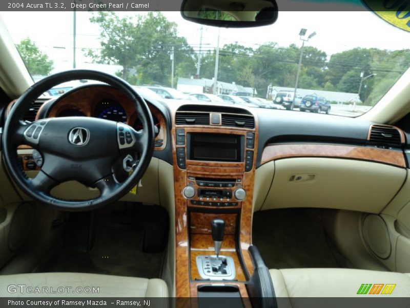 Deep Green Pearl / Camel 2004 Acura TL 3.2