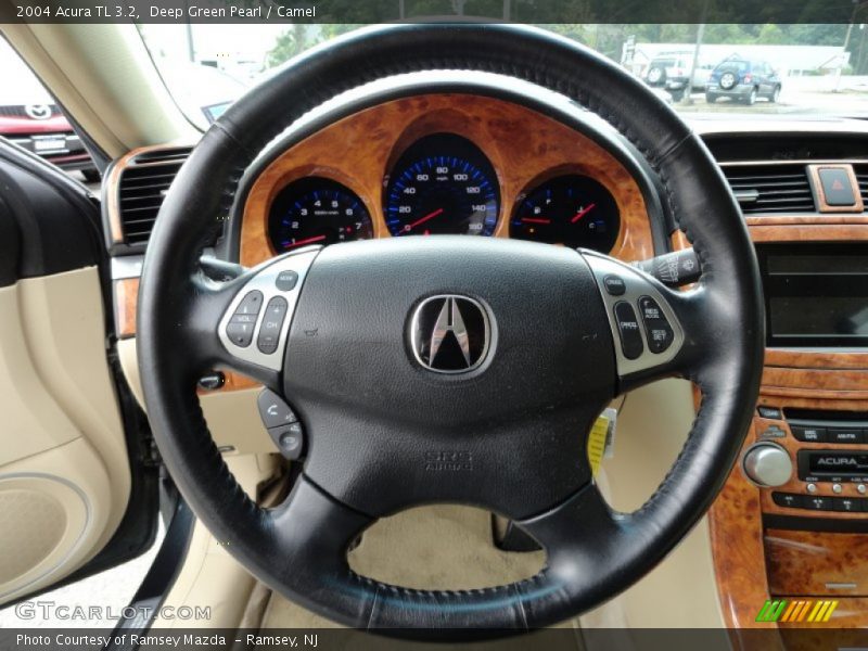 Deep Green Pearl / Camel 2004 Acura TL 3.2
