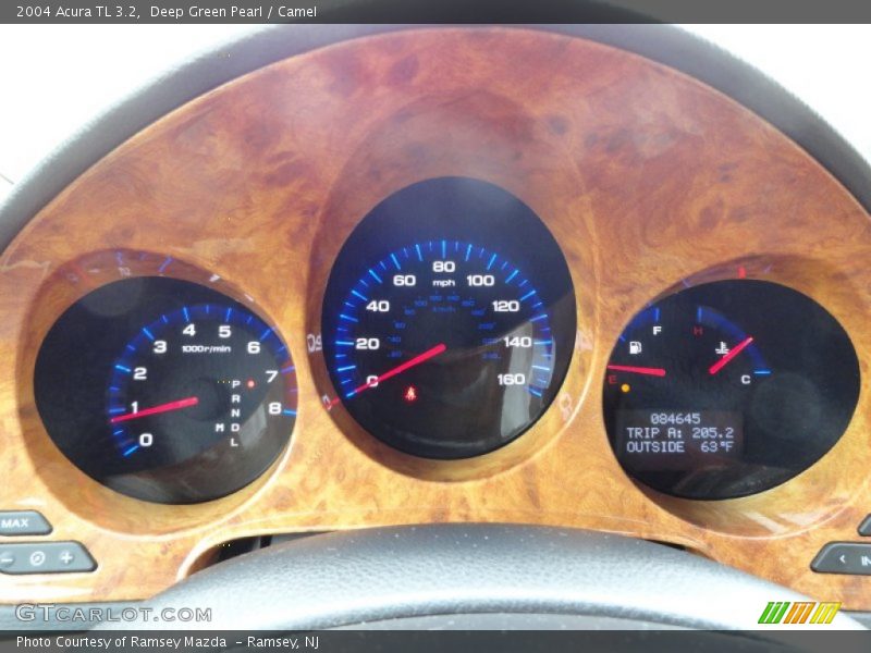 Deep Green Pearl / Camel 2004 Acura TL 3.2