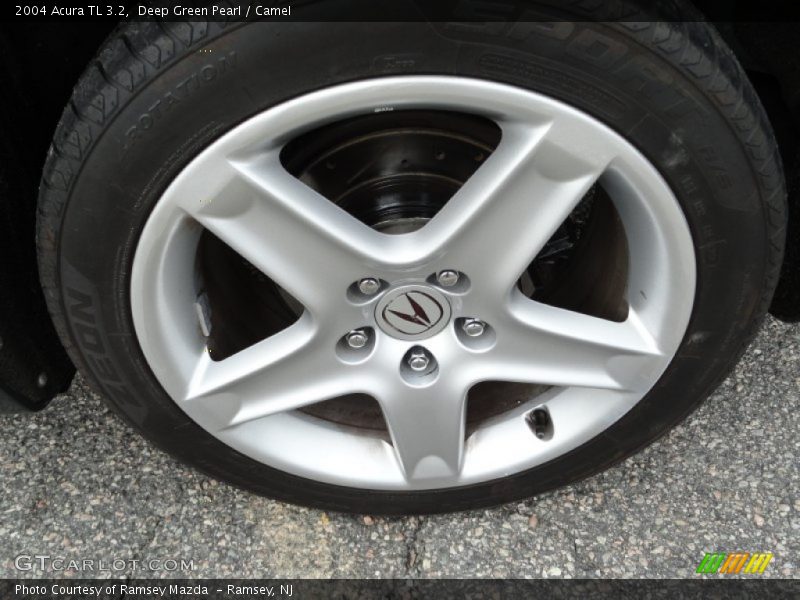 Deep Green Pearl / Camel 2004 Acura TL 3.2