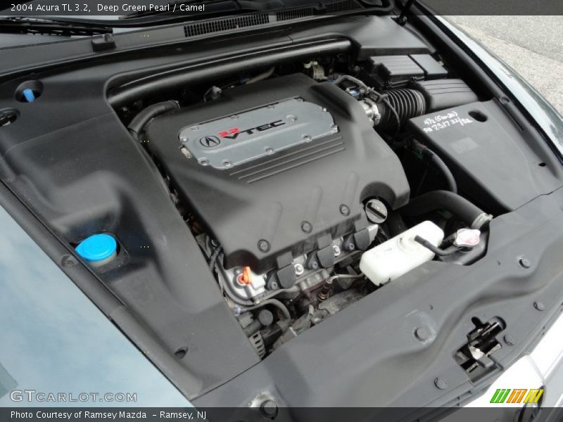 Deep Green Pearl / Camel 2004 Acura TL 3.2