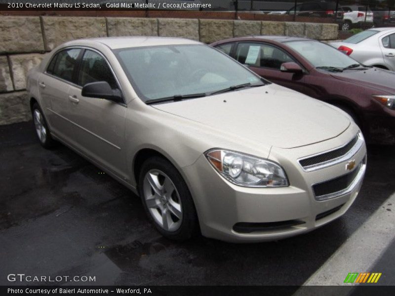 Gold Mist Metallic / Cocoa/Cashmere 2010 Chevrolet Malibu LS Sedan