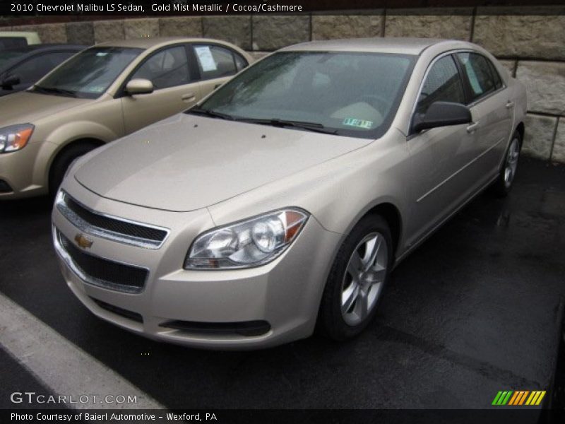 Gold Mist Metallic / Cocoa/Cashmere 2010 Chevrolet Malibu LS Sedan