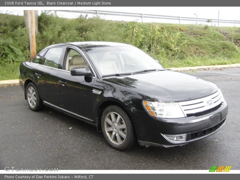 Black Clearcoat / Medium Light Stone 2008 Ford Taurus SEL