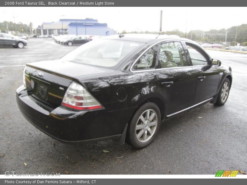 Black Clearcoat / Medium Light Stone 2008 Ford Taurus SEL