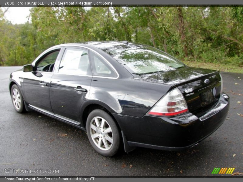 Black Clearcoat / Medium Light Stone 2008 Ford Taurus SEL