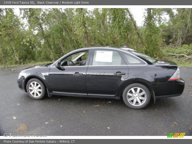 Black Clearcoat / Medium Light Stone 2008 Ford Taurus SEL