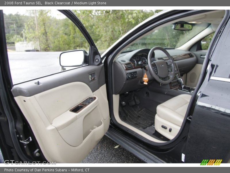 Black Clearcoat / Medium Light Stone 2008 Ford Taurus SEL