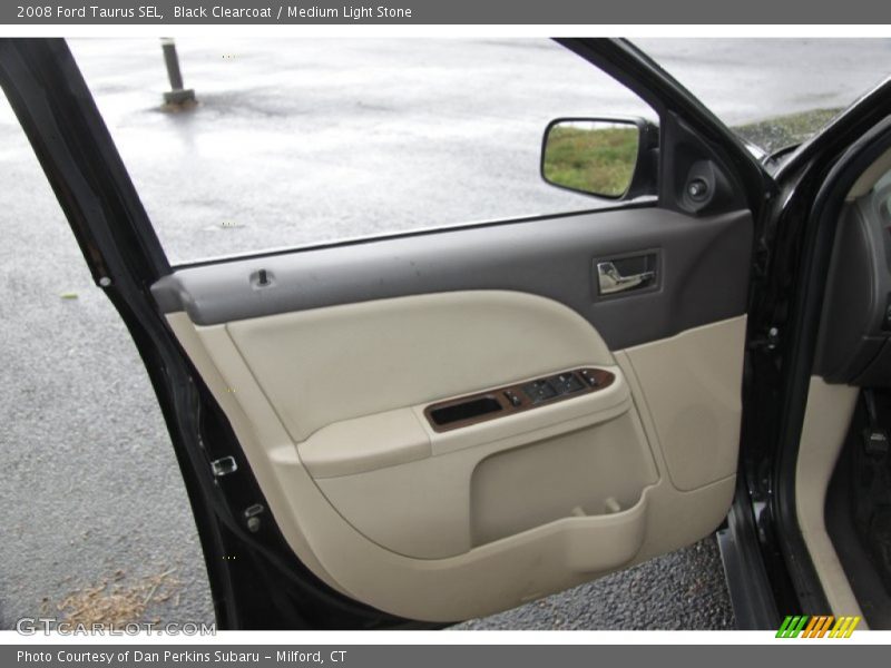 Black Clearcoat / Medium Light Stone 2008 Ford Taurus SEL