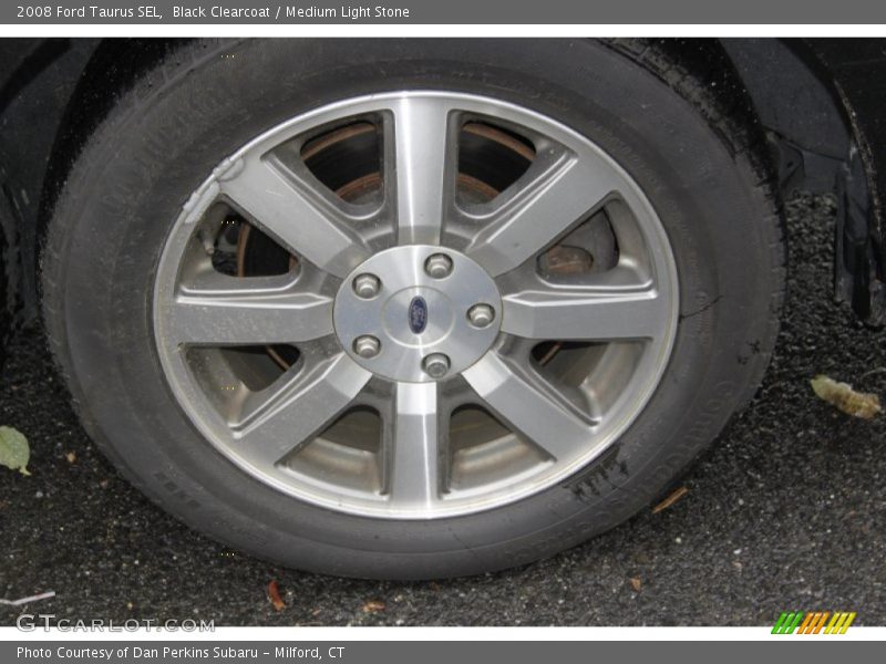 Black Clearcoat / Medium Light Stone 2008 Ford Taurus SEL