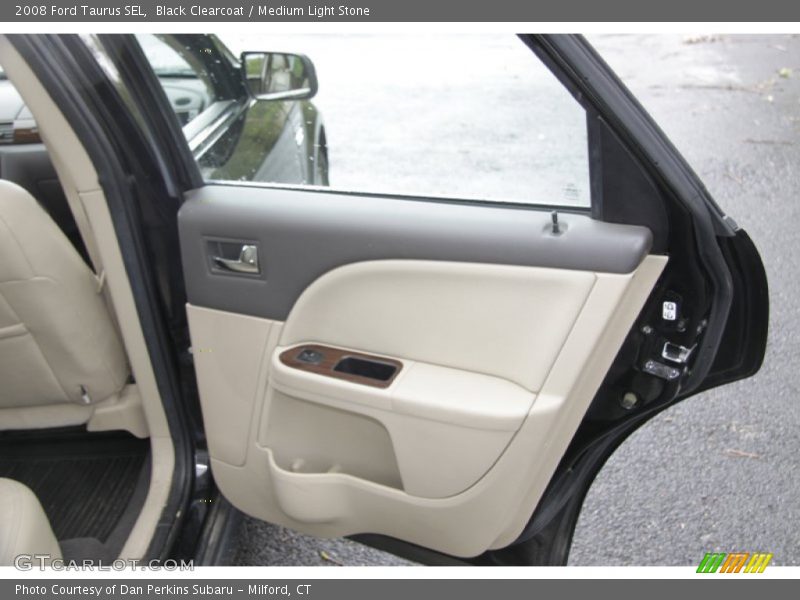 Black Clearcoat / Medium Light Stone 2008 Ford Taurus SEL