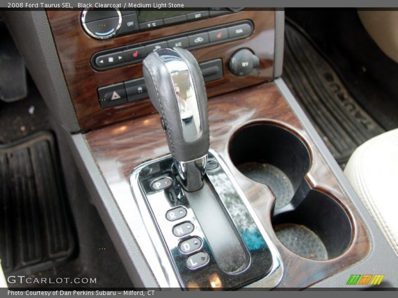Black Clearcoat / Medium Light Stone 2008 Ford Taurus SEL