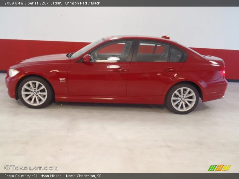 Crimson Red / Black 2009 BMW 3 Series 328xi Sedan