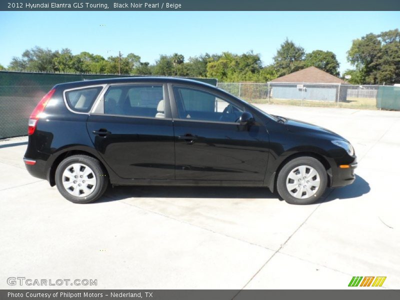 Black Noir Pearl / Beige 2012 Hyundai Elantra GLS Touring