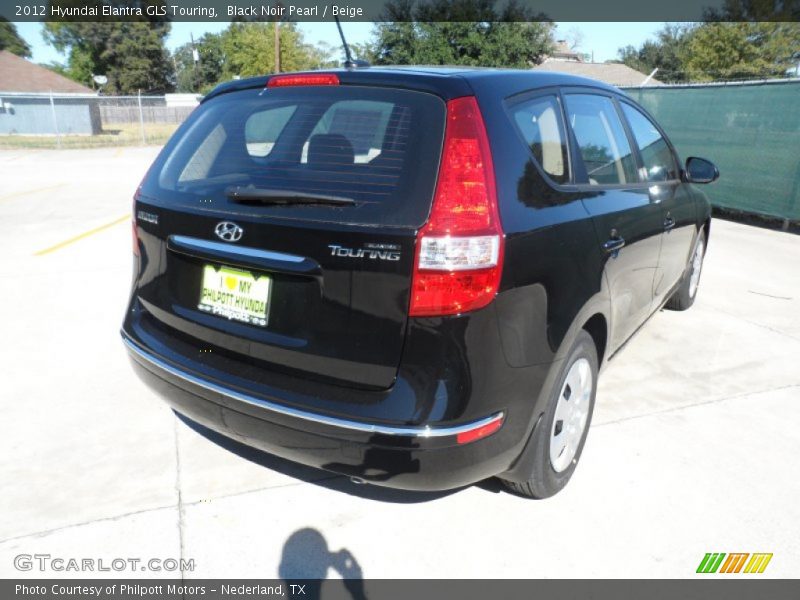 Black Noir Pearl / Beige 2012 Hyundai Elantra GLS Touring