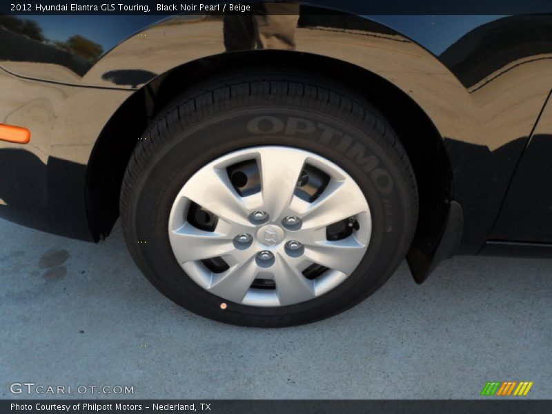 Black Noir Pearl / Beige 2012 Hyundai Elantra GLS Touring
